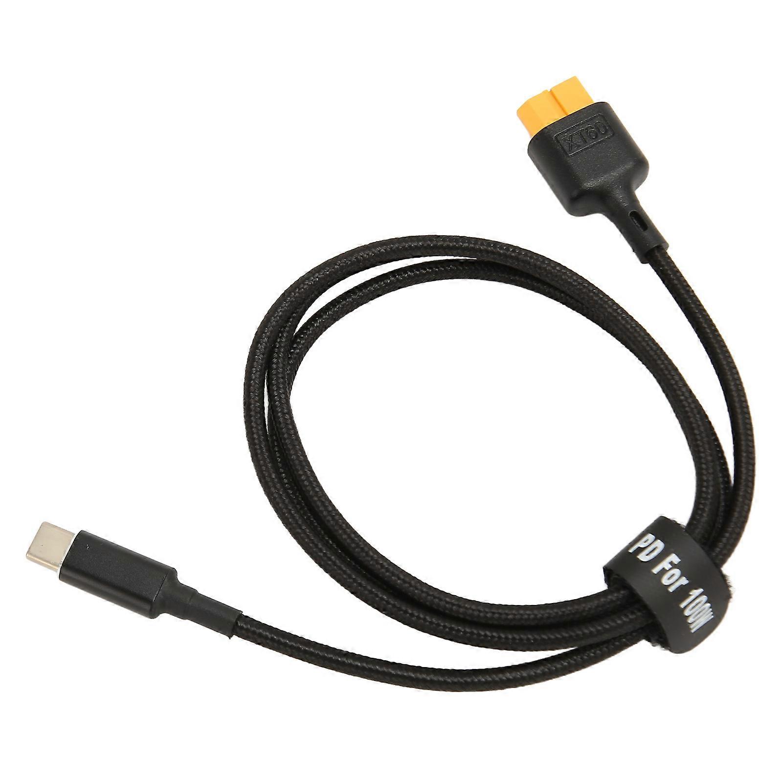 Type C to XT60 Charging Cable PD 100W Charging USB C to XT60 Female Charger Cord for Tool Kitrc M7 M6 M6D M8S 1m/3.3ft 