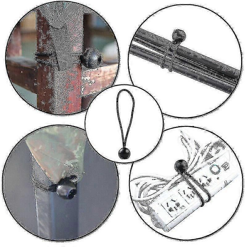 10 قطعة / 20 قطعة كرة بلاستيكية ، حبل بنجي عالي ، حزام ، ترامبولين ، أمتعة خيمة ، حبل بنجي ، حزام ، كرة ، أسود