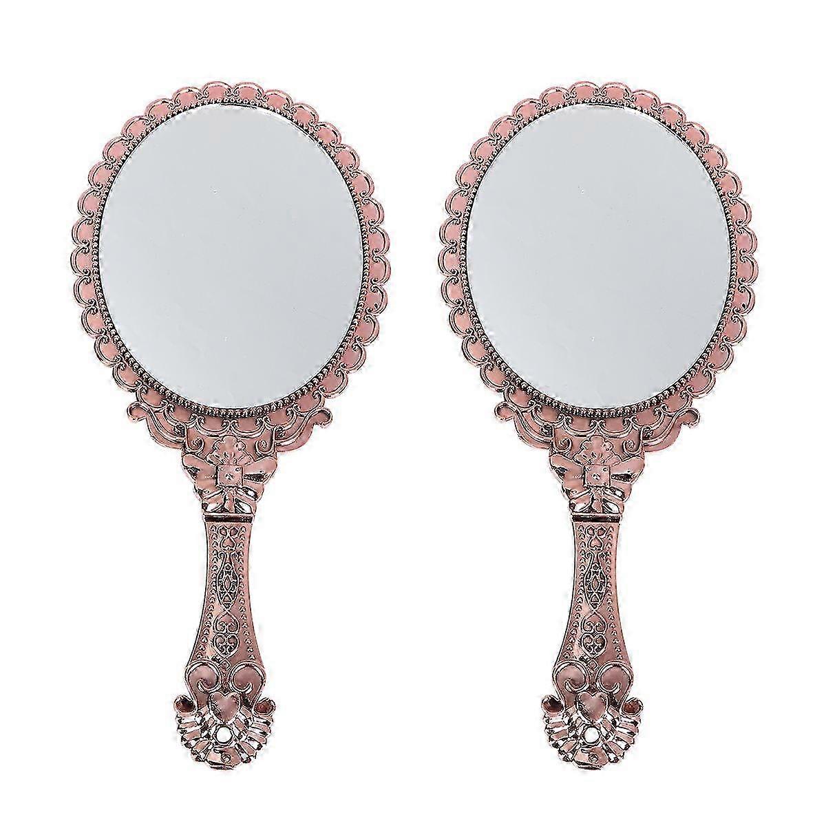 Makeup Mirror for Makeup 6Pcs Rose Gold Portable Handheld Edition 1107