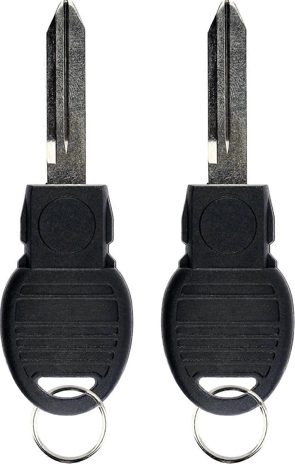 KeylessOption Replacement Keyless Entry Remote Blade Blank Insert for Smart Prox Keys (2 Pack)
