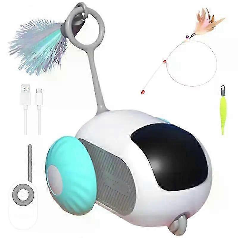Intelligent Remote Control Pet Toy Car,Electric Cat Stick with Little Mouse Play,Interactive Cat Products,USB Charging,Autopilot_li