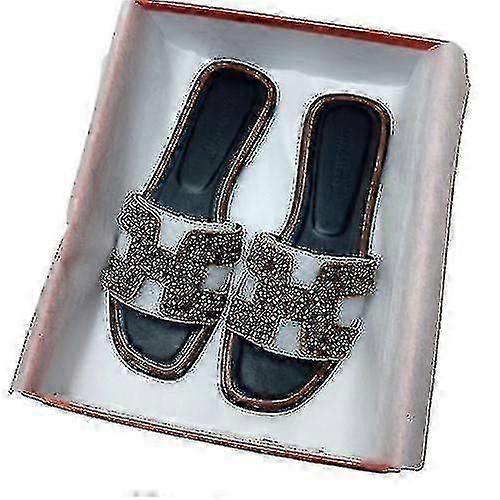 Naisten Kesä Beach Tasainen Sandaalit Naisten Tossut Ulkona Kiila Sandaalit Plus Koko