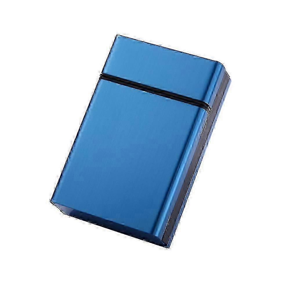 Metal cigarette case for 20 sticks - Compact aluminum alloy storage box with protective design