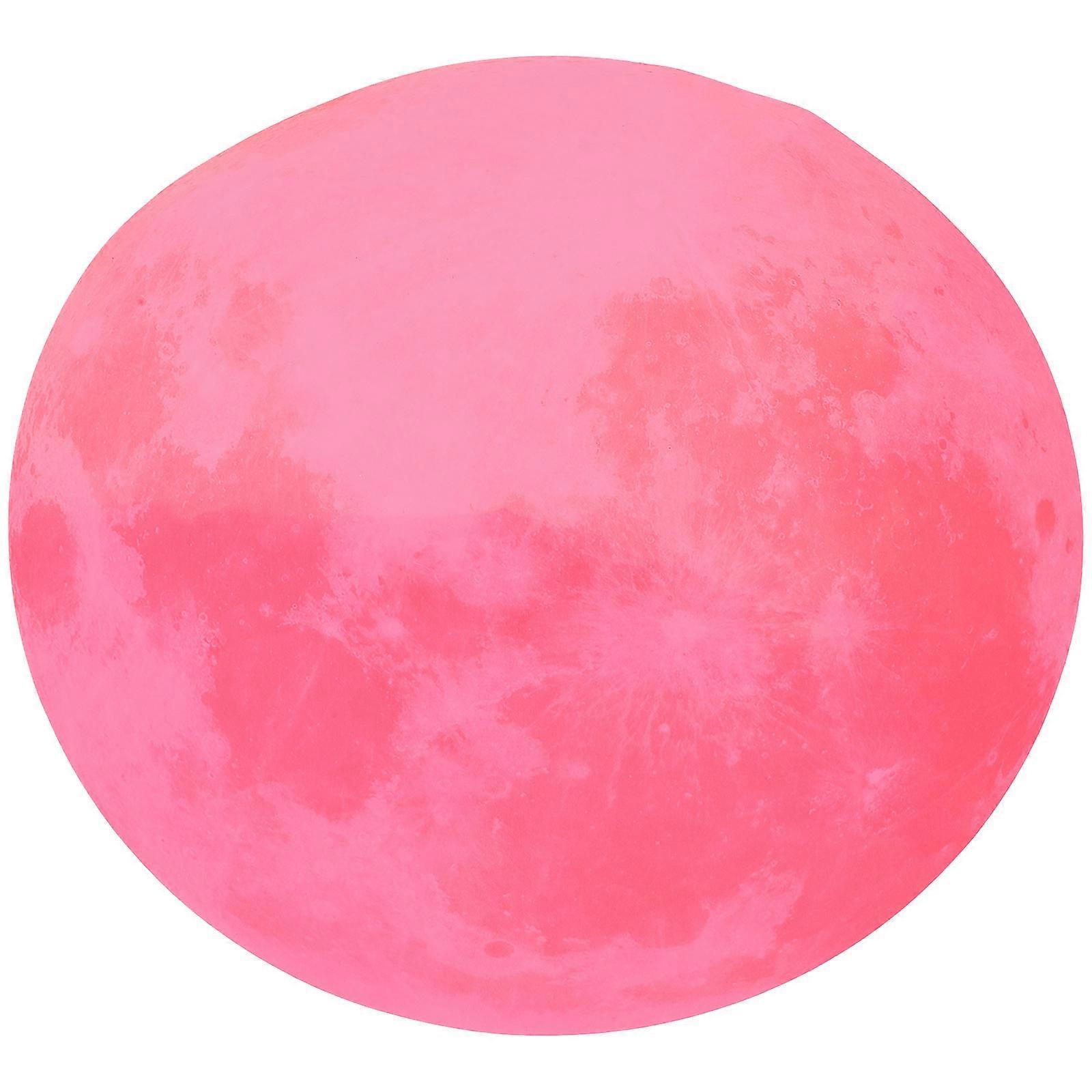 Luminous Sticker Moon Wall Decal for Decorating Pink PVC