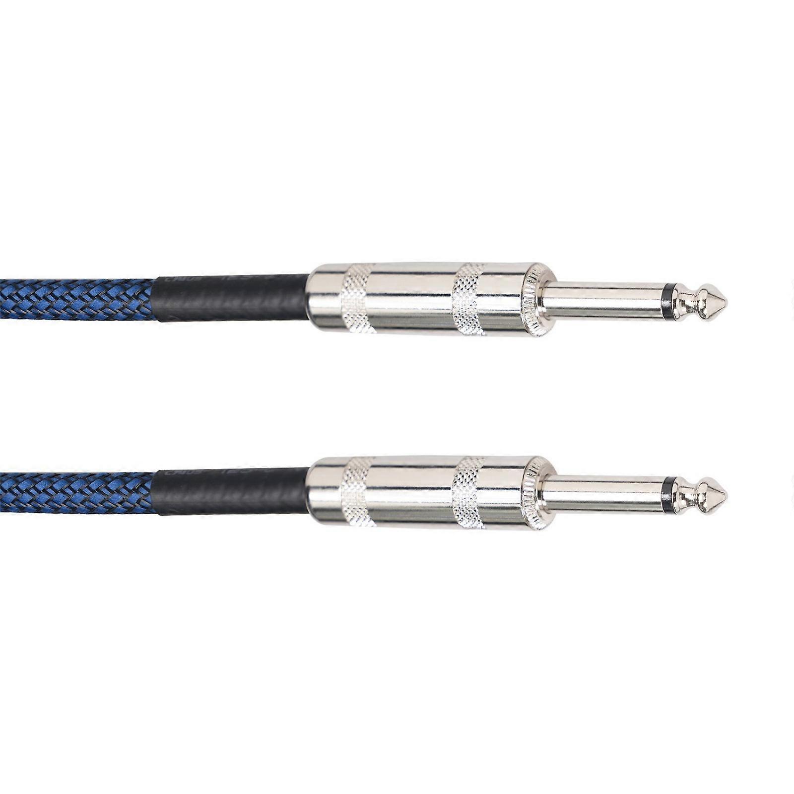 AntiTangle Interconnect Audios Wire 1/4Inch Plugs Double Layer Emis Protections Audios Cord for Bass Keyboards and Gear Multicolor