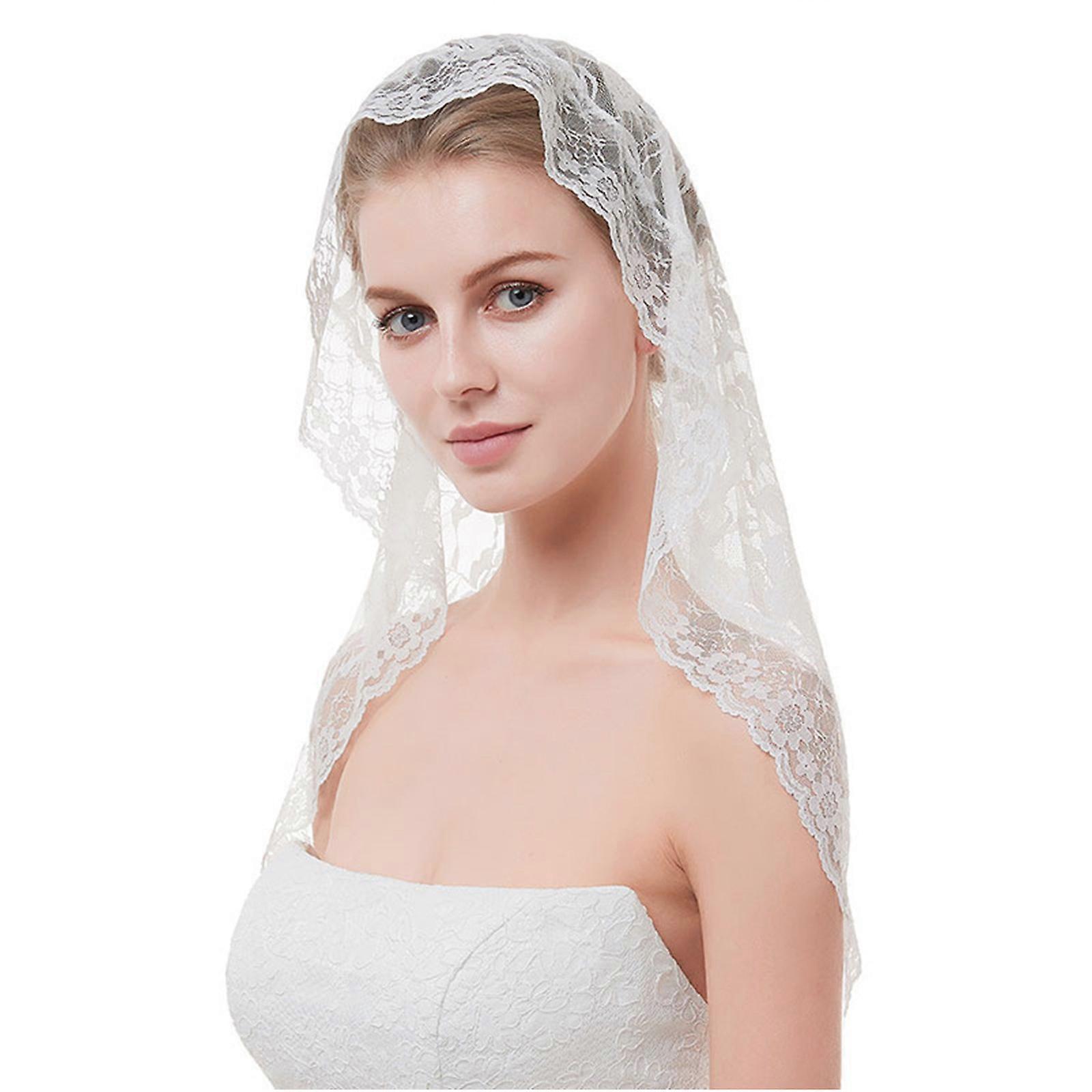 Luxurious Lace Wedding Veils Designed For Bridal Attire In Versatile 90cm Length And Elegant Style Multicolor