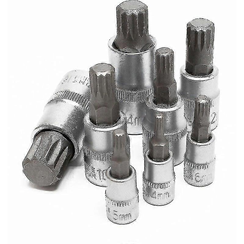 Multi-toothed Xzn Socket Set 8 Pieces M4 - M16