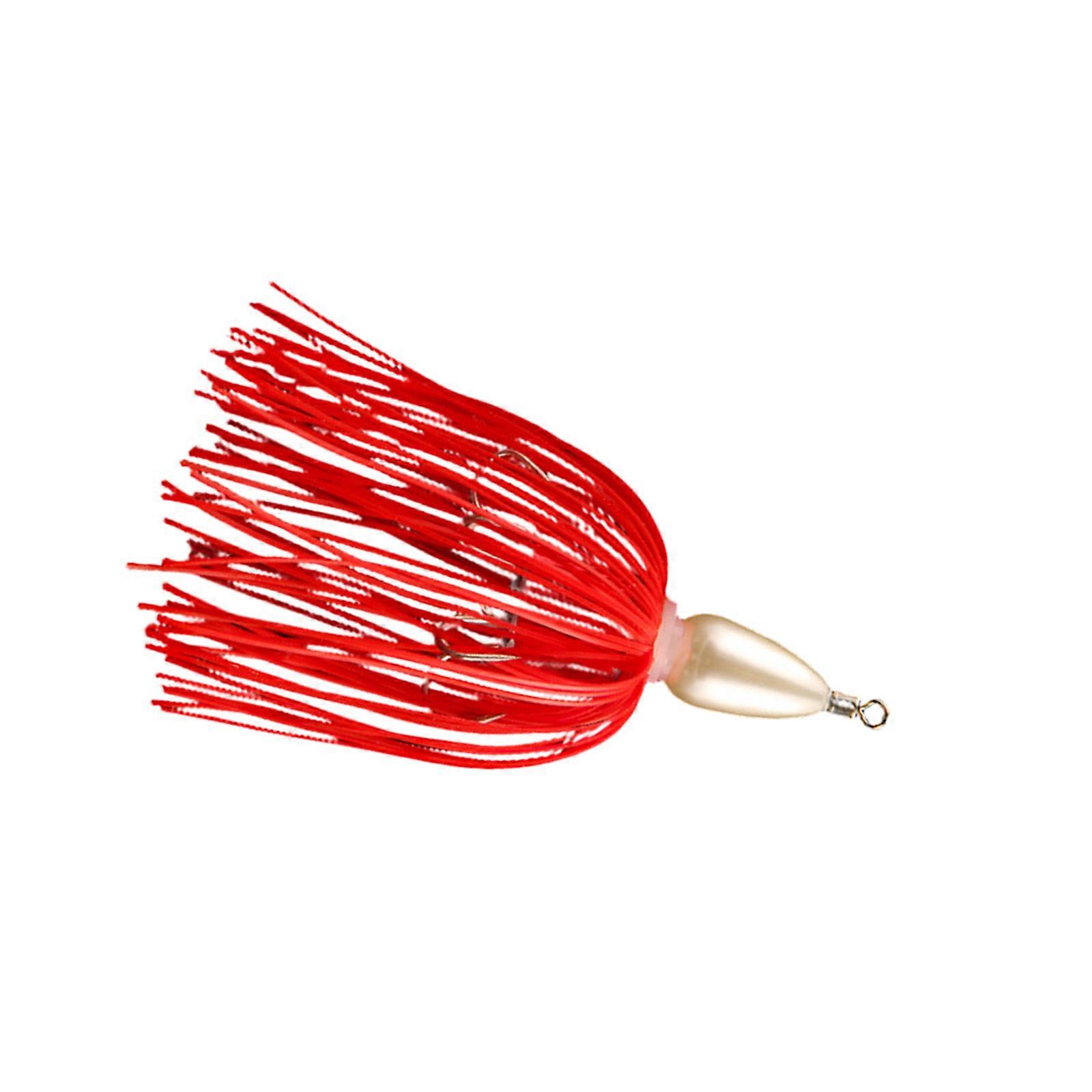 Kalmarihame Syötit Merivesi Kalastusvieheet Kalmarikoukku Jigit Pää Kalastuskoukku Uppoajat Buzzbait Flapping Chatters Spinner Syötit Valkoinen ja punainen