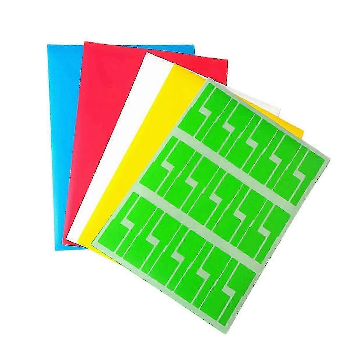 Pack of 10 Multicolour Blank Labels for Ethernet Cable Marker Tags