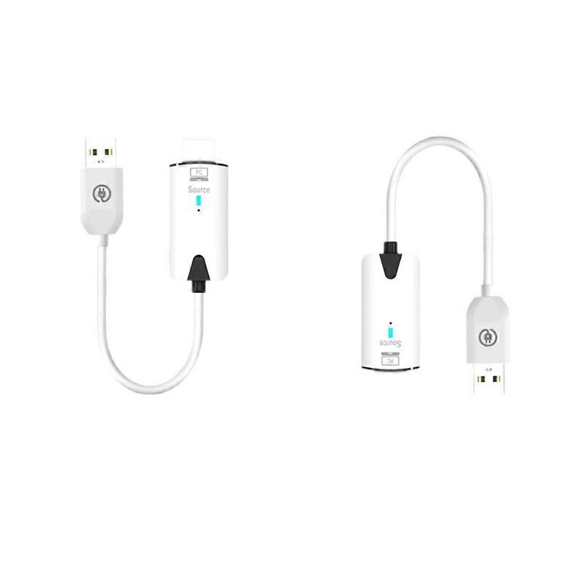 30m -Compatible Wireless Video Transmitter and Receiver,Screen Mirroring Extender for Camera,for PC 