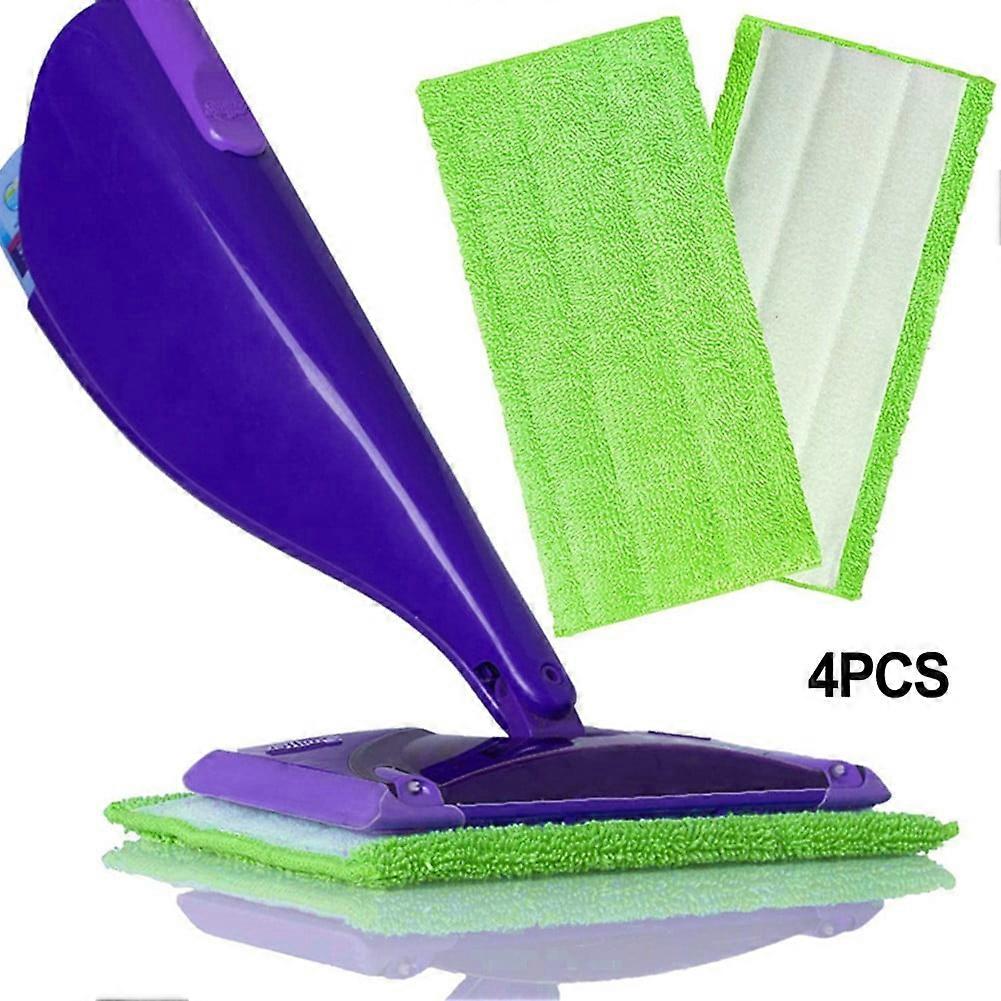 8Pcs Reusable Microfiber Mop Pads For Swiffer Wet Jet Pads For Wet And Dry Sweeping