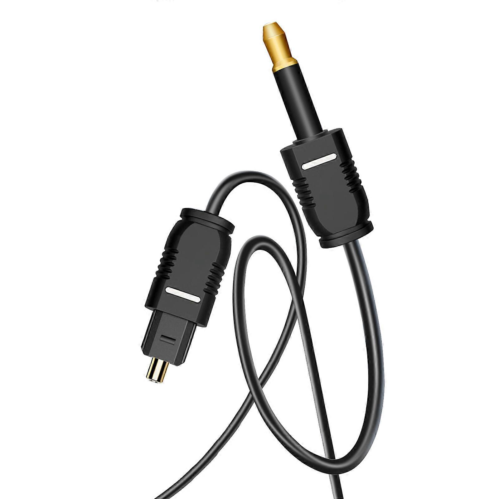 192KHz  Optical to 3.5mm Conversion Unidirectional Optical Sound  Cable Adapter Simple for P4 HDTV  Set top Boxes Multicolor