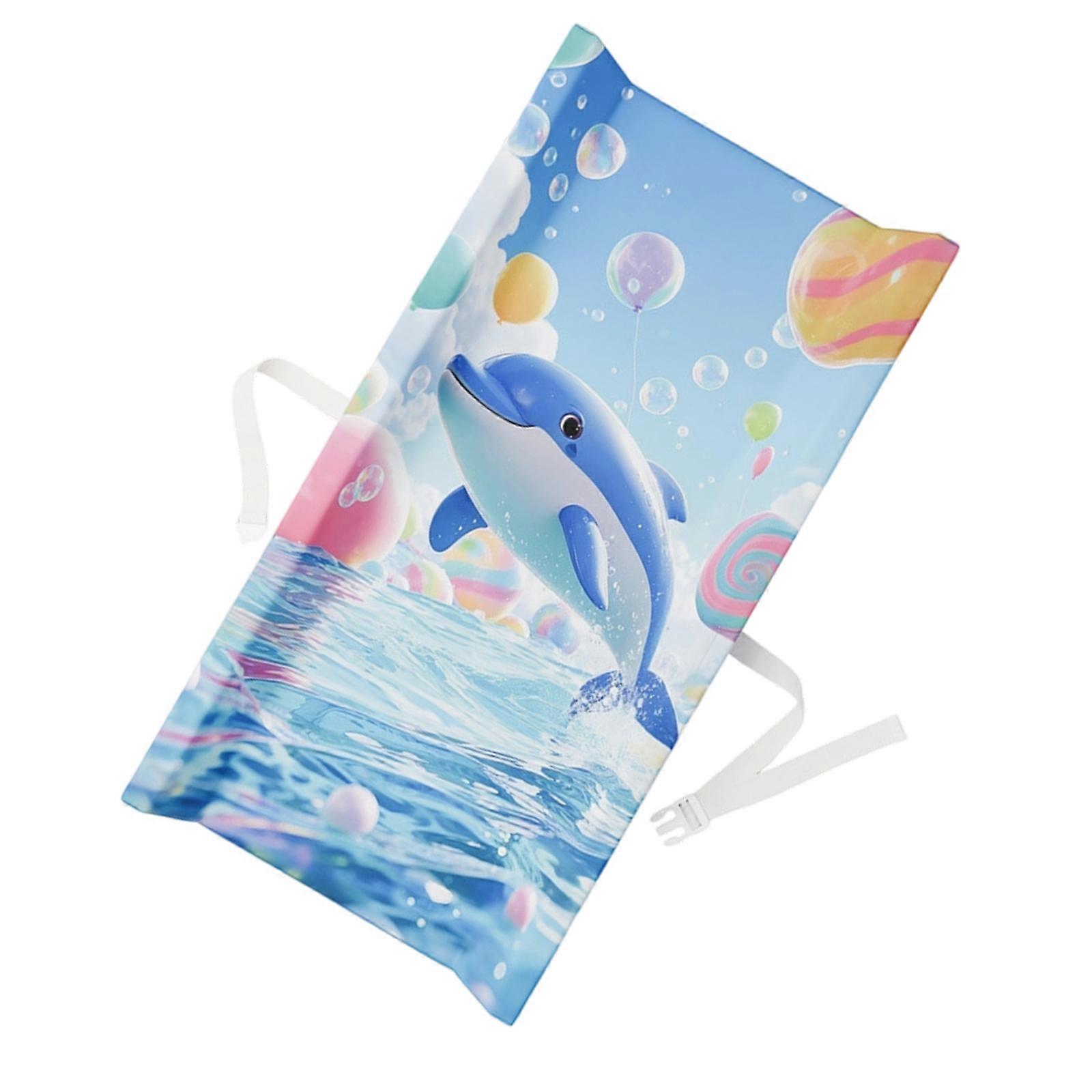 PVC Changing Pad Featuring Cartoon Design Diaper Changing Mat For Wipe Clean Convenience And Parent Ease Multicolor