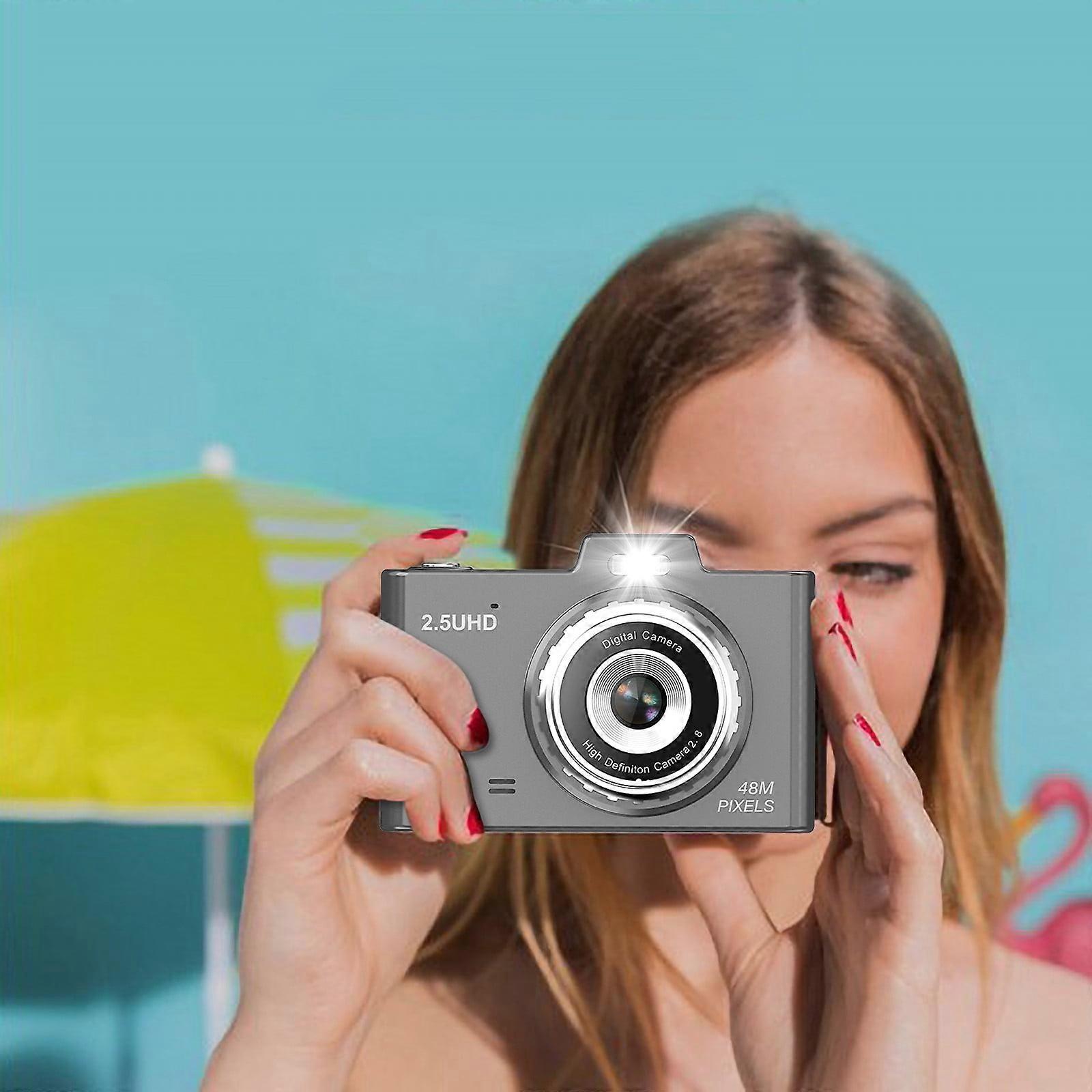 Jacenvly 2.8-inch 4800W HD Digital Camera with 8X Zoom, Compatible with White Elephant Gifts, Large Screen Motion Photo, Cheap Clearance