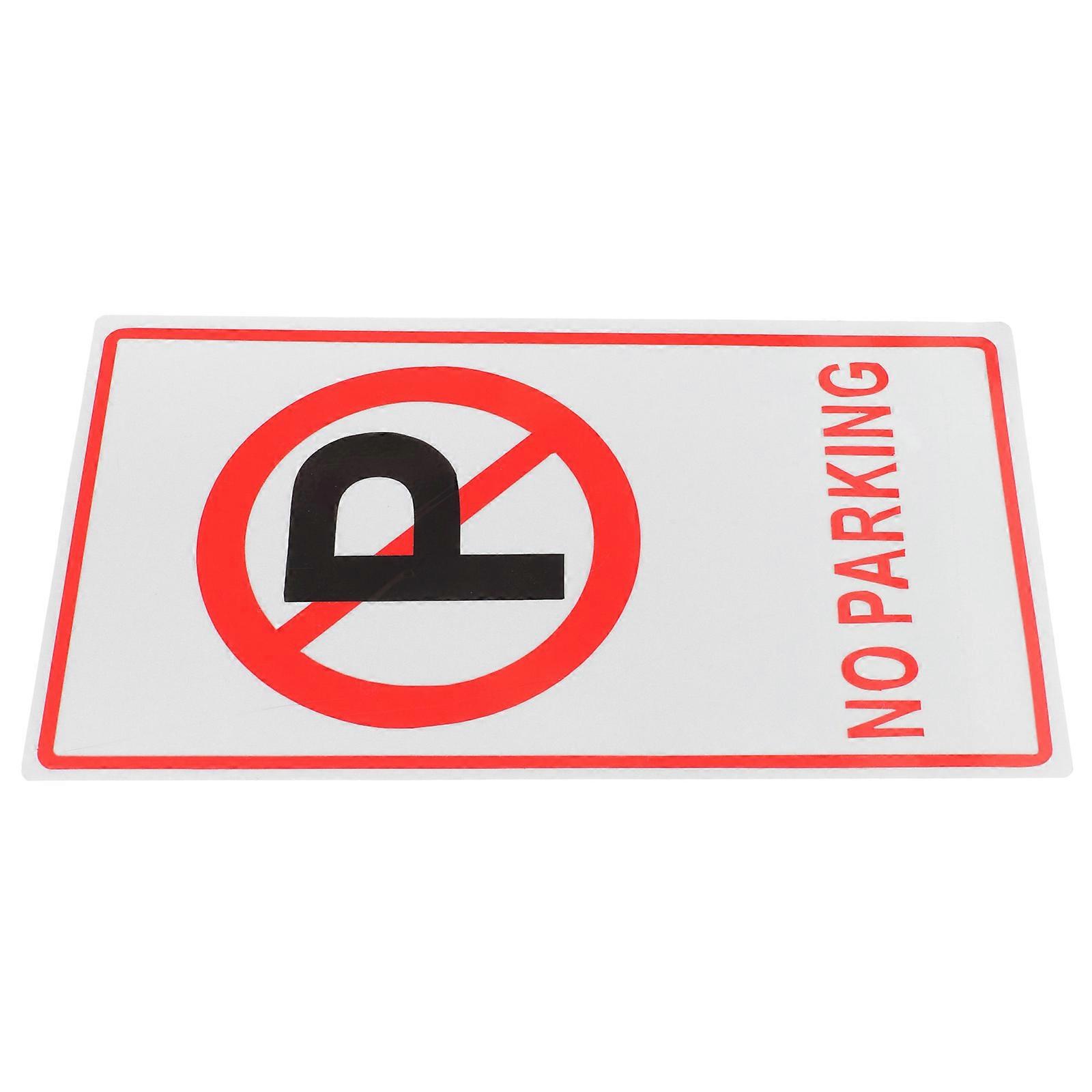 No Parking Metal Sign for Warning Traffic Use 5Pcs Assorted