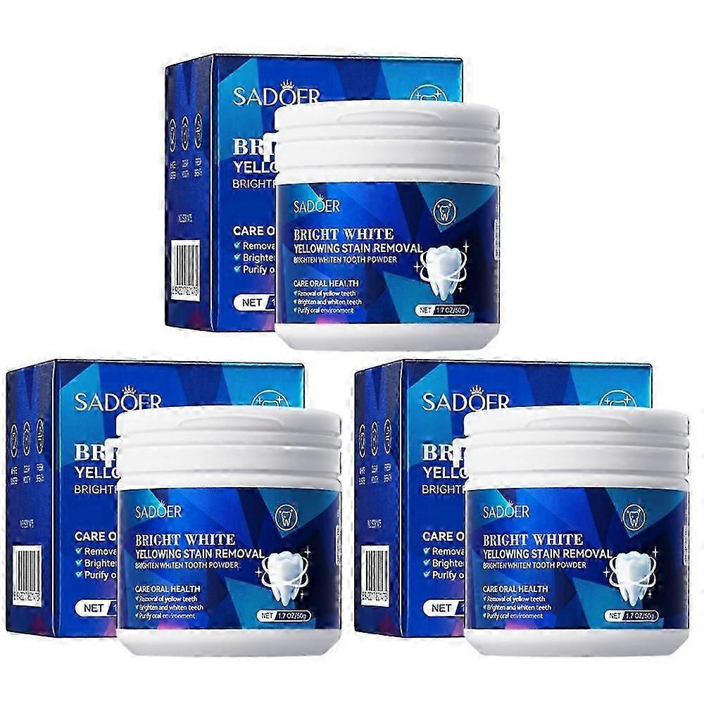 1-3X אבקת הלבנת שיניים ניקוי עמוק מכתים חזק להסיר חניכיים לטיפול בשן צהובה פומי נשימה רעננה להבהרת שיניים אבקה