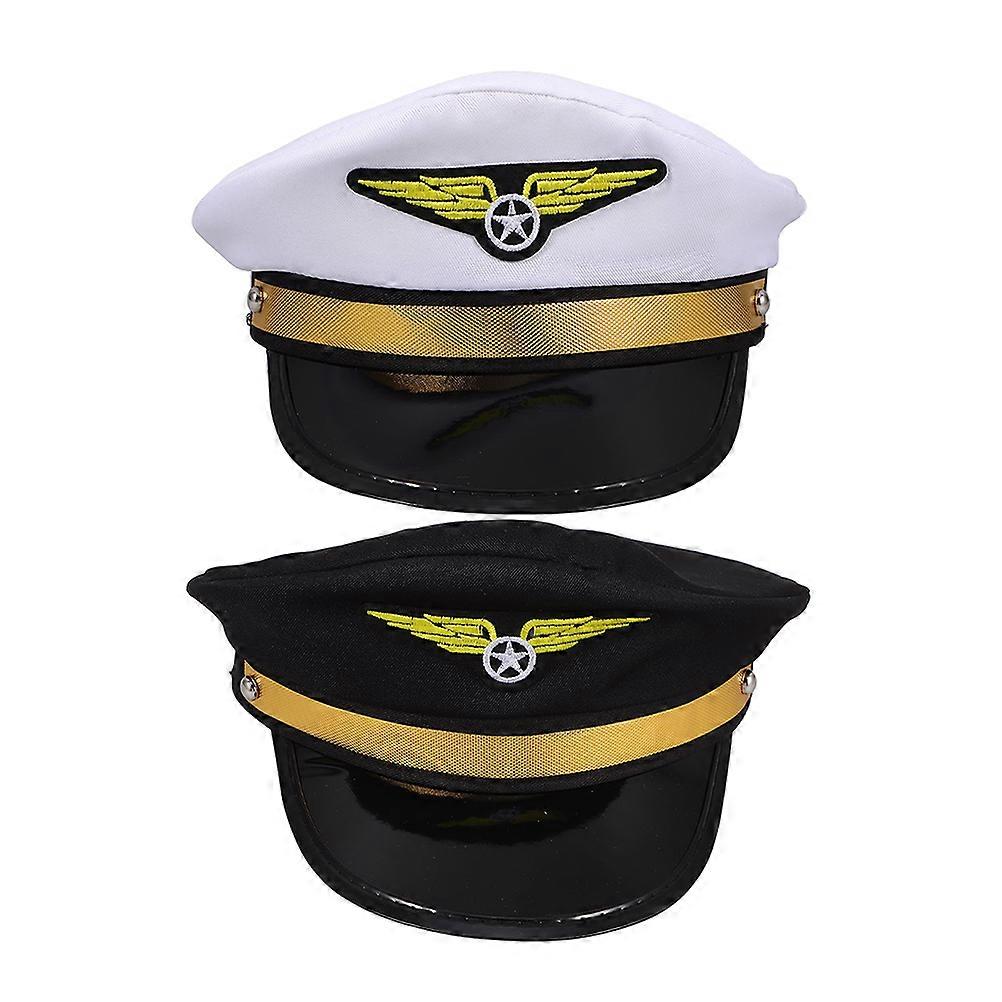 Flying Hat Yacht Accessories for 2Pcs Adjustable Captain Hat Set