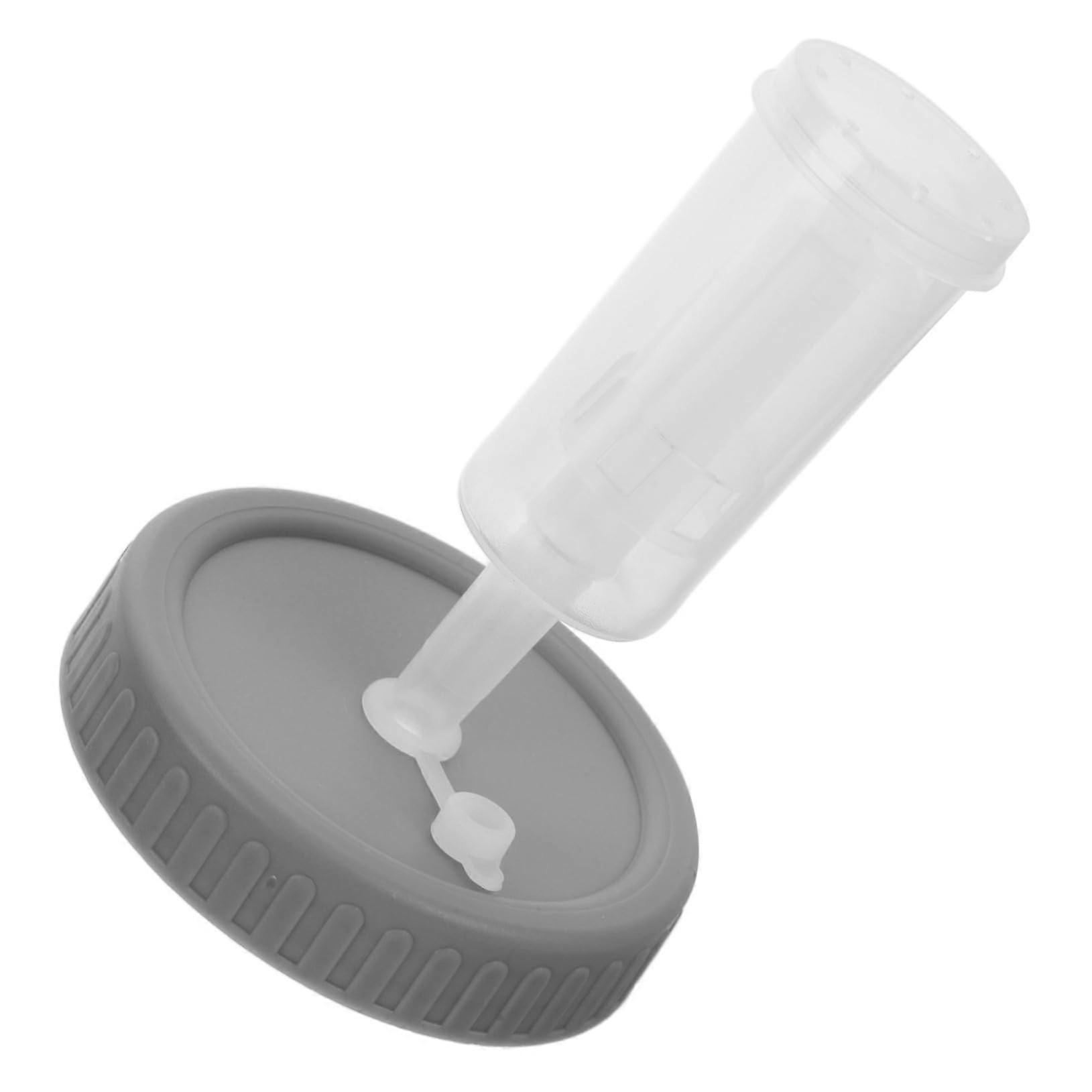 Wide Mouth Mason Jar Lid with One Way Airlock Valve for Fermentation and Food Storage