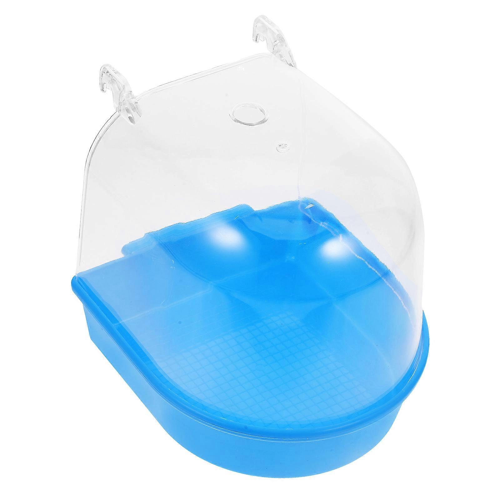 Parakeet Supplies Indoor Bird Bath Cage Attachment for Convenient Use