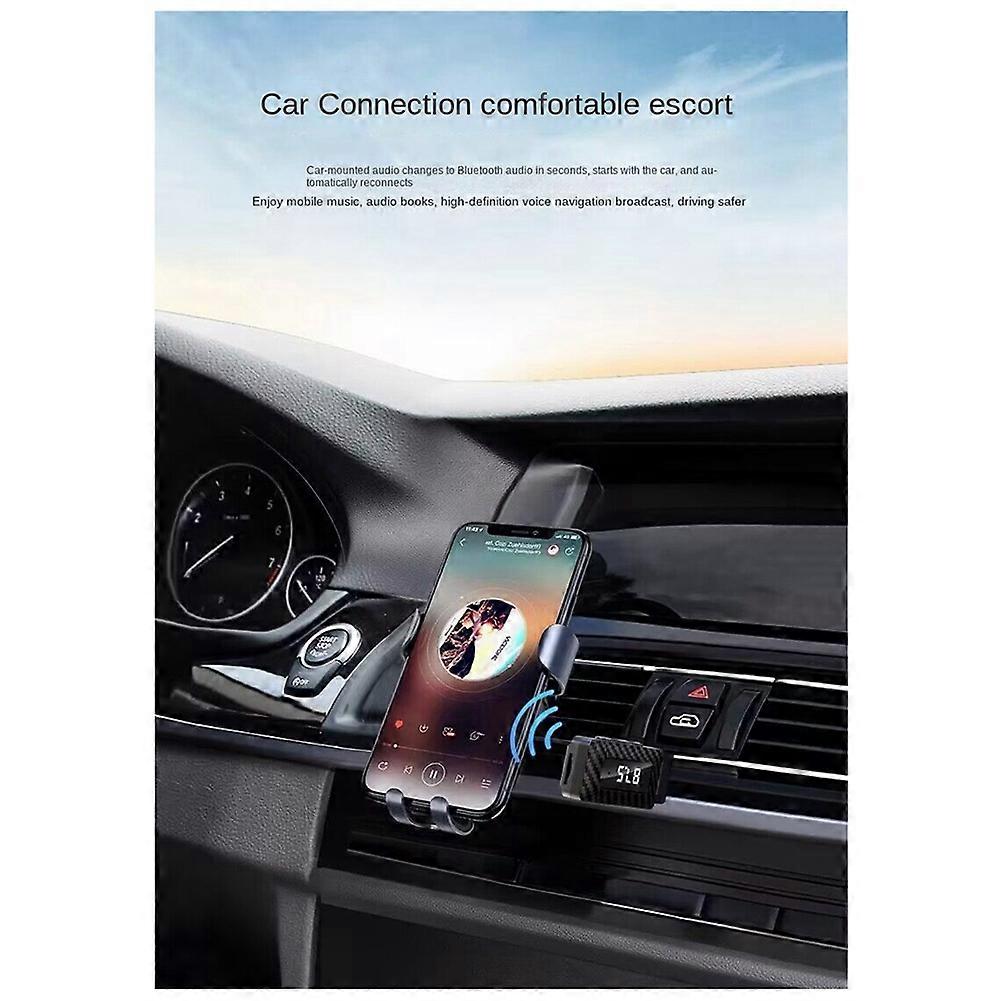 USB Bluetooth lydadapter Bluetooth-mottaker trådløs mottaker bil Bluetooth 5.0FM-sender