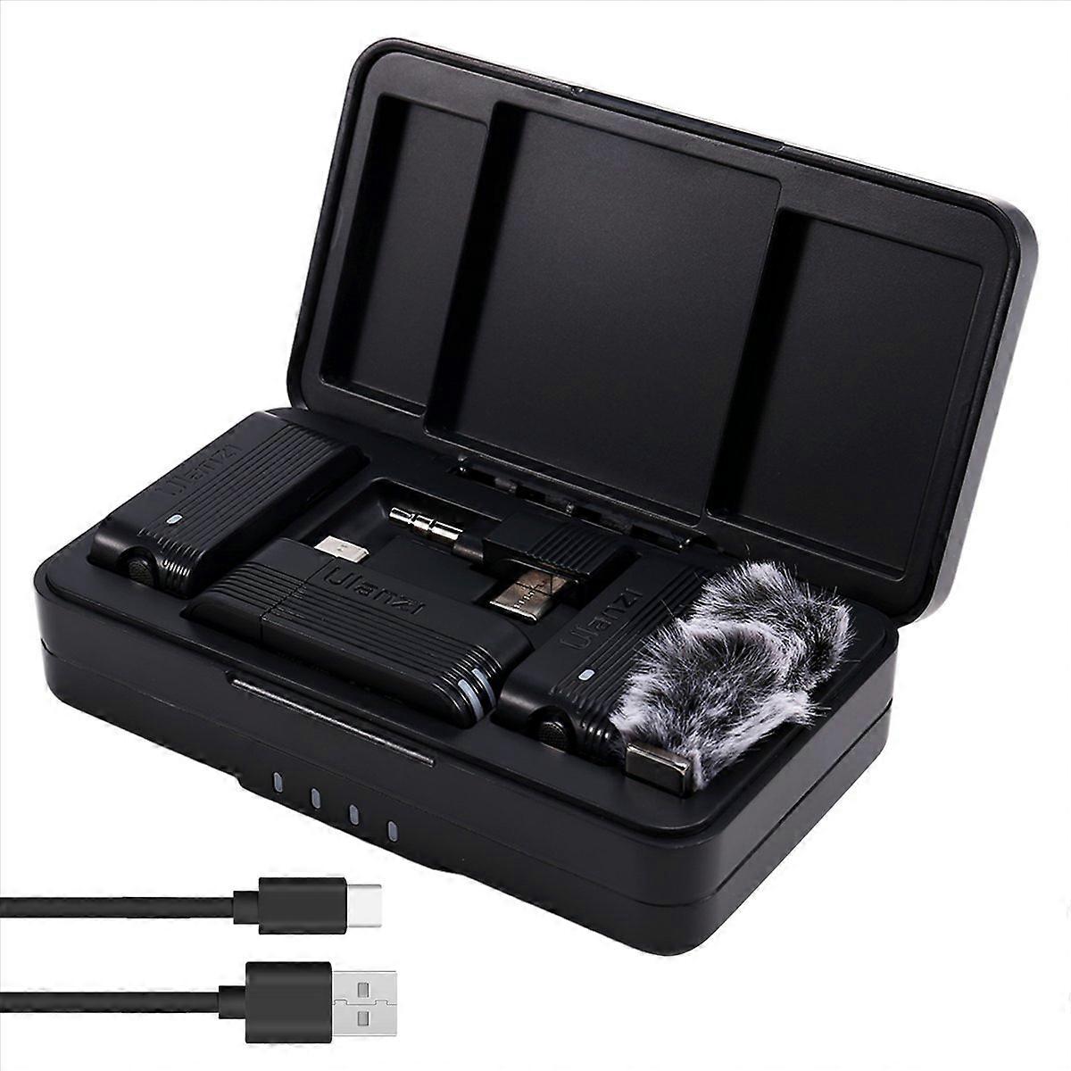  A100 Wireless Lavalier Microphone for Street Interviews