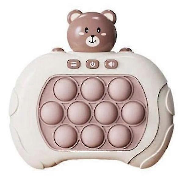BROWN BEAR Pop It Game - Pop It Pro Light Up Game Quick Press Fid