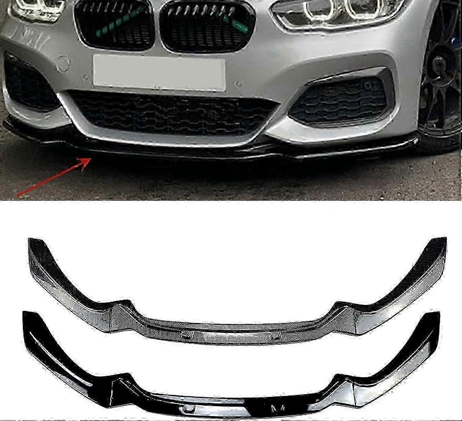 For BMW 1-Series F20 F21 2015-2019 118i 120i M135i M140i M Performance Front Bumper Splitter Lip Diffuser Body Kit
