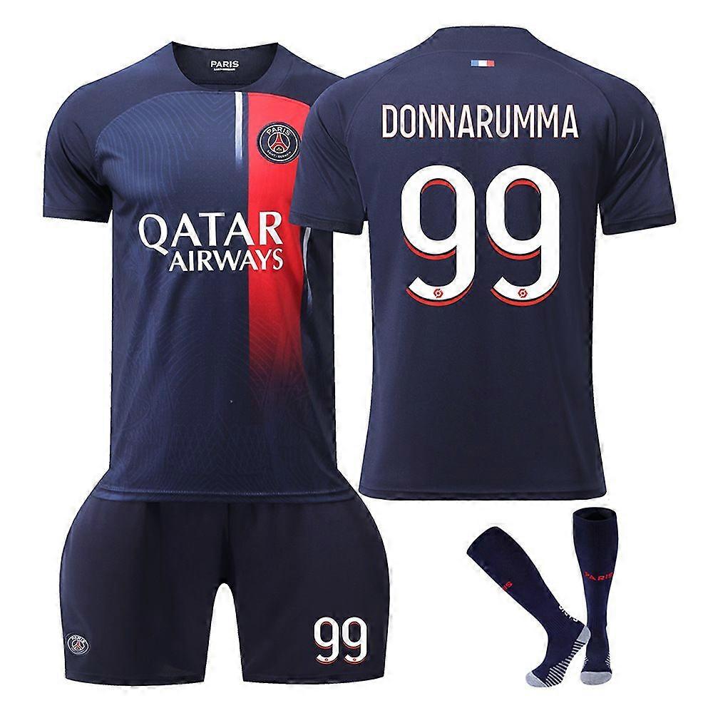 2023-2024 Paris Home Jersey for Kids with Socks - No. 99 DONNARUMMA #24 No.99