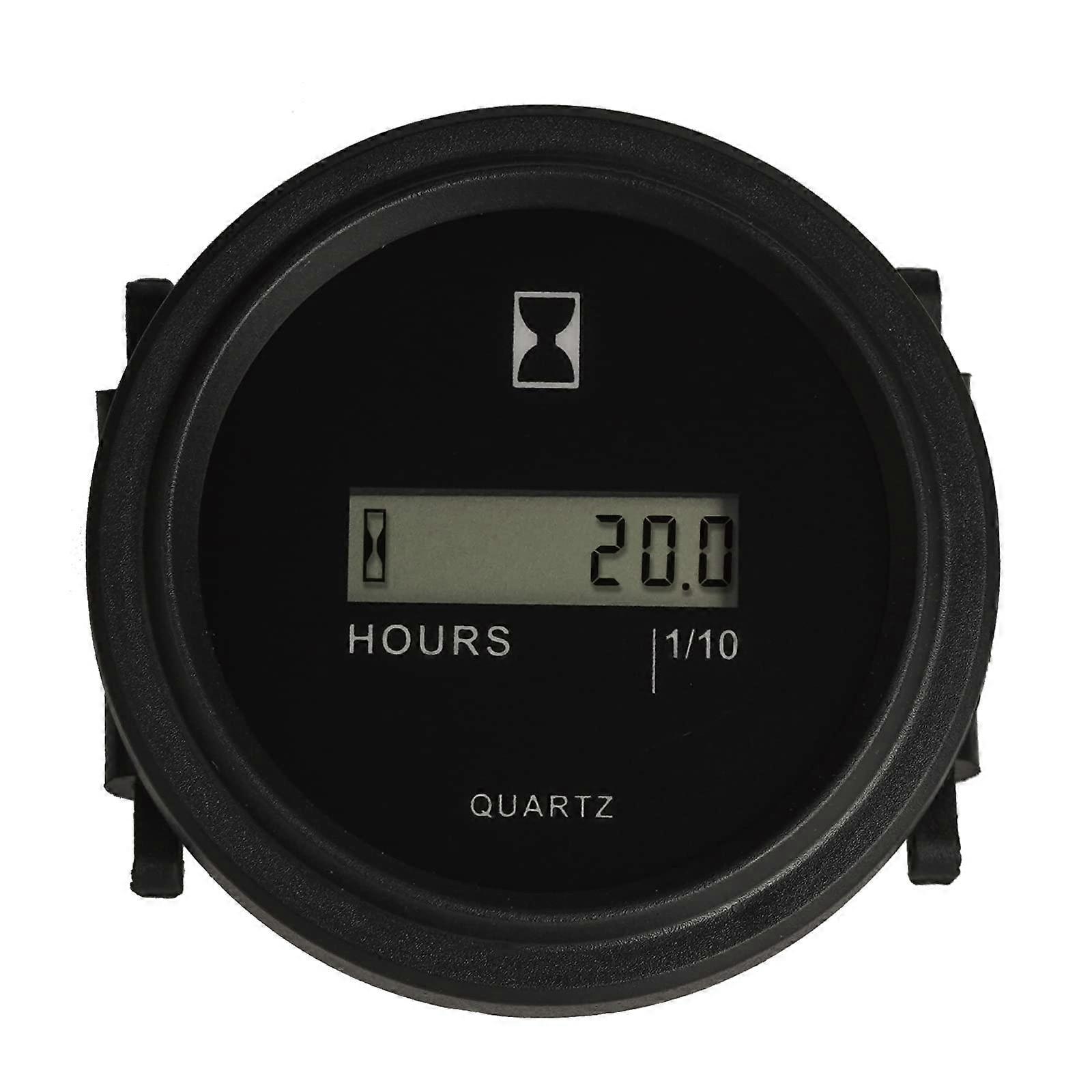 Hour Meter with Resettable Digital Counter, Wide Voltage 86V230V for Generator Lawn Mower Tractor