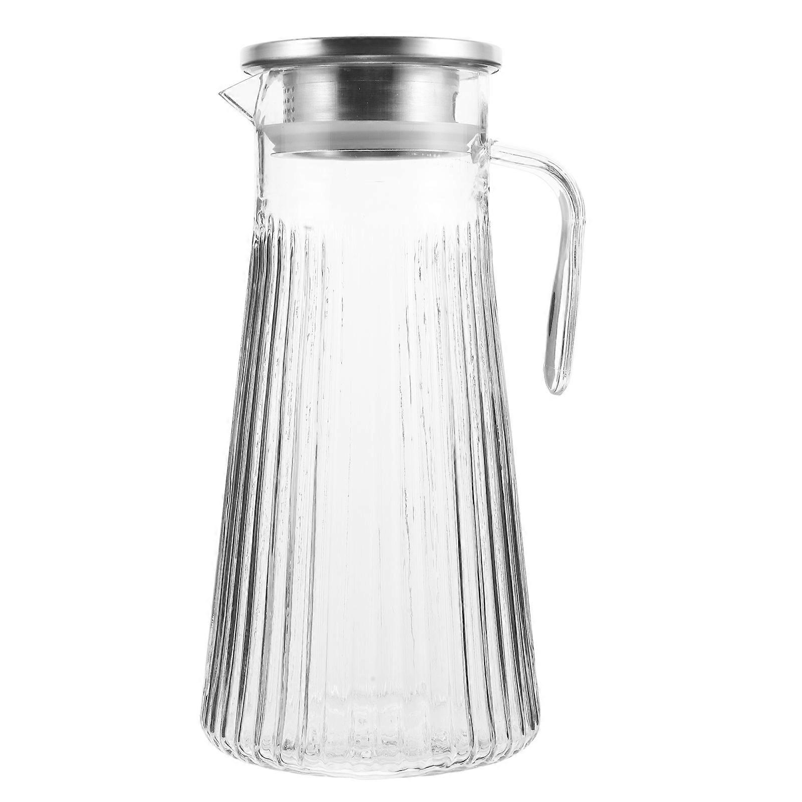 Cold Water Pitcher Beverage Pitcher with Lid for Large Capacity 1.5L