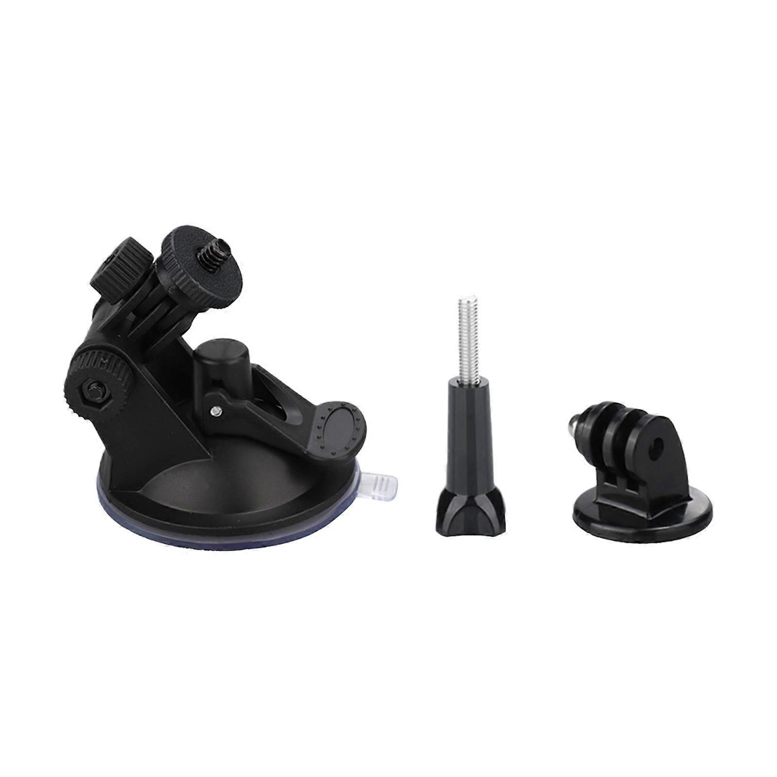 Suction Cup Attachment Easy Installation for Action Cameras Enables Angle Rotating on Various Smooth Surfaces Multicolor