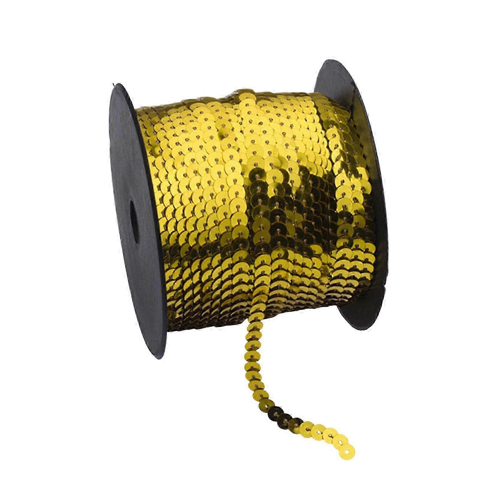 Sequins Gimp Braid Trim Sturdy Sewing Clothes 6mm Width Crafts 98 Yard Length