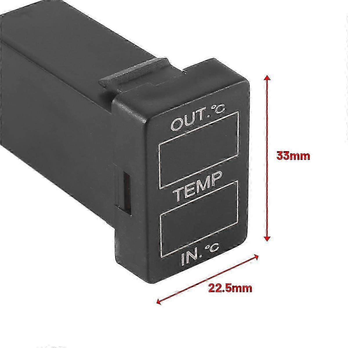 Dual Temperature Display For Yaris Car Interior