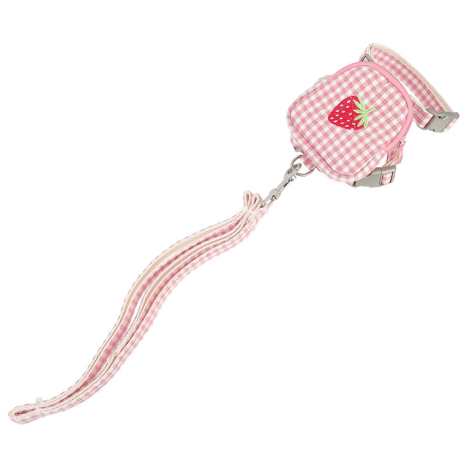 Dog Harness Backpack Design for Pet Use 1Set with Adorable Puppy Leash