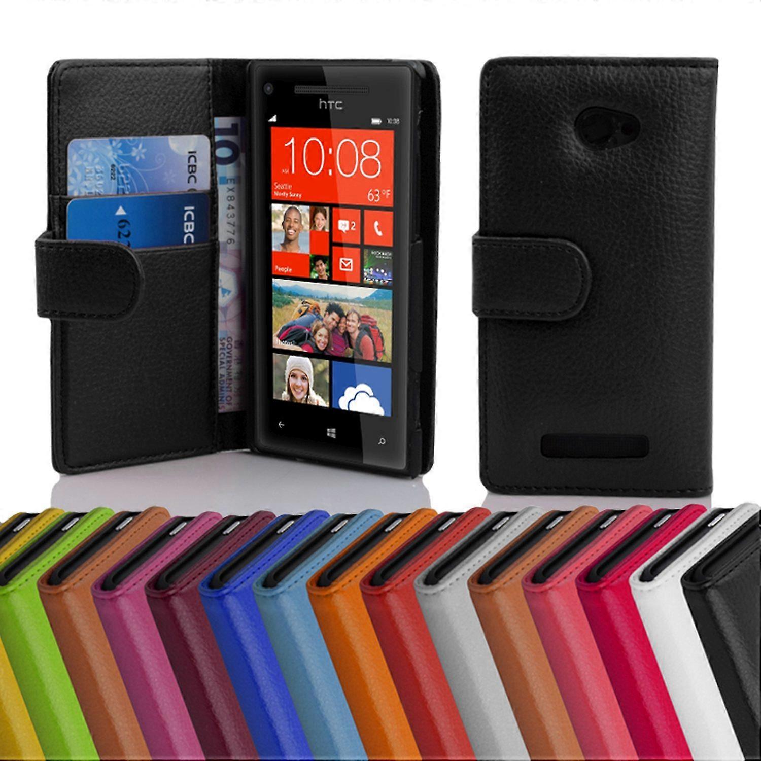 Case for HTC 8X Foldable Phone Case - Cover - with Stand Function and Card Tray