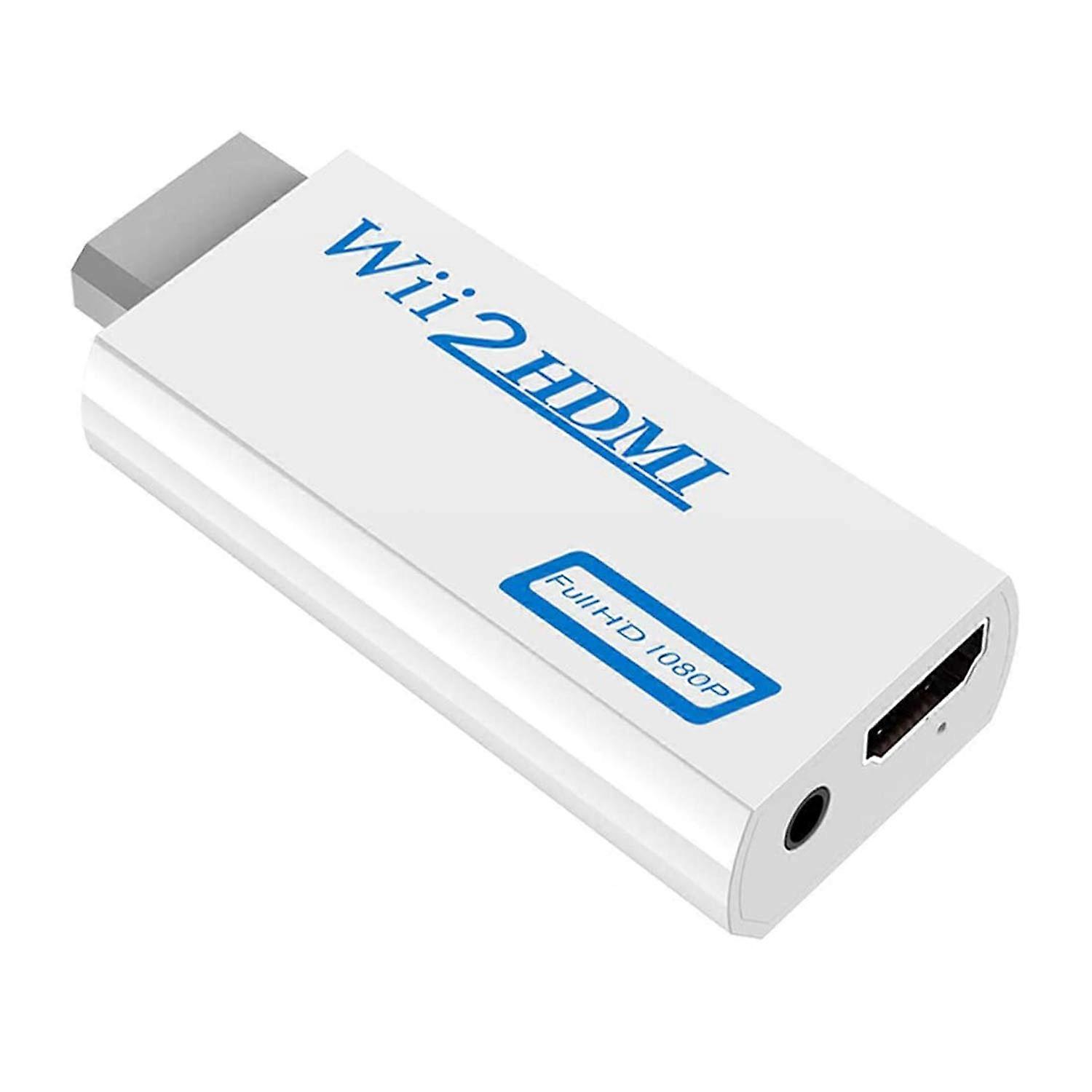 HDMI Adapter 1080P Converter with Audio Output Supports All Modes Plug and Play for Wii
