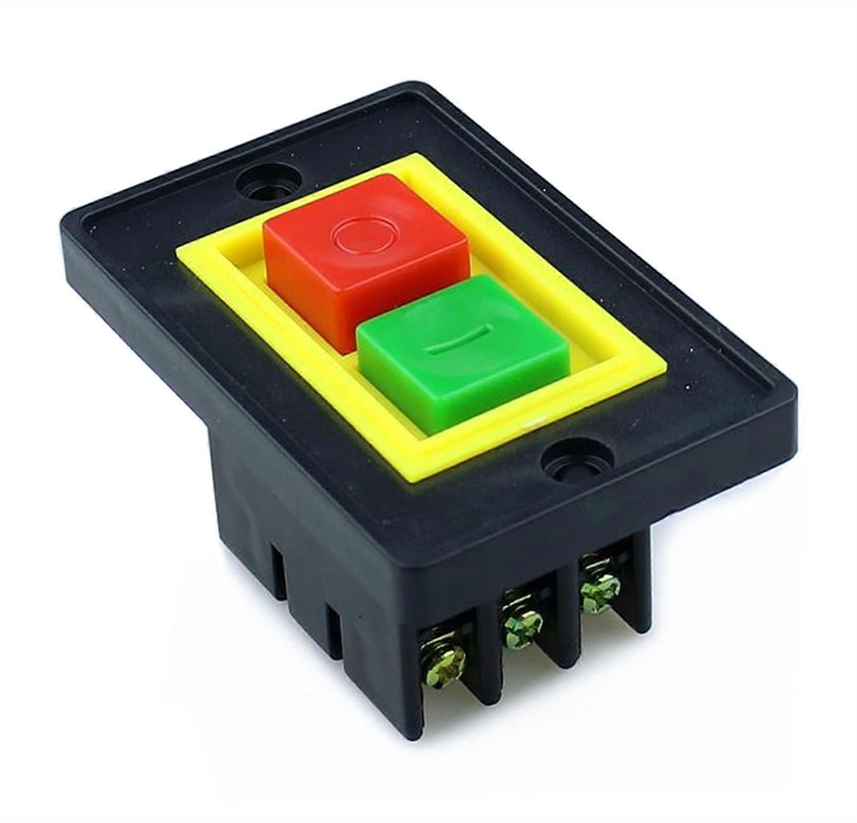 AC 380V 2KW On Off Push Button Switch with 6 Terminals for Industrial Power Control