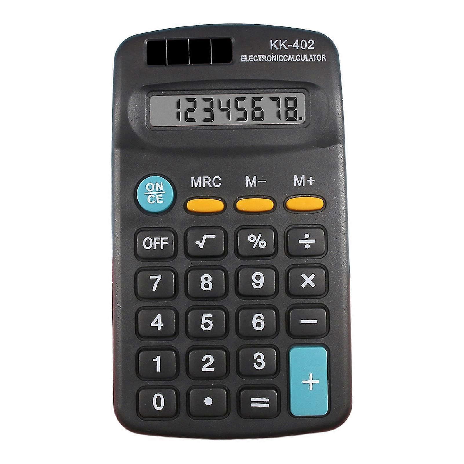 LED Large Display 8Digit Calculator with Big Buttons for Office School Home Black