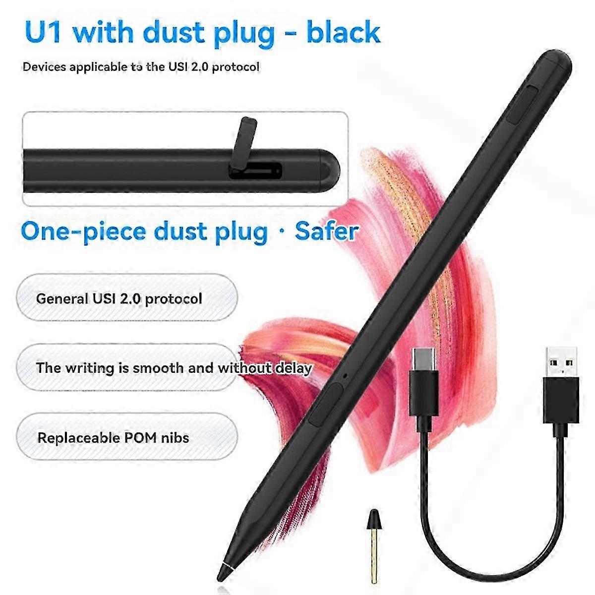 Stylet 2.0 pour Chromebook et Fire Max 11 Noir