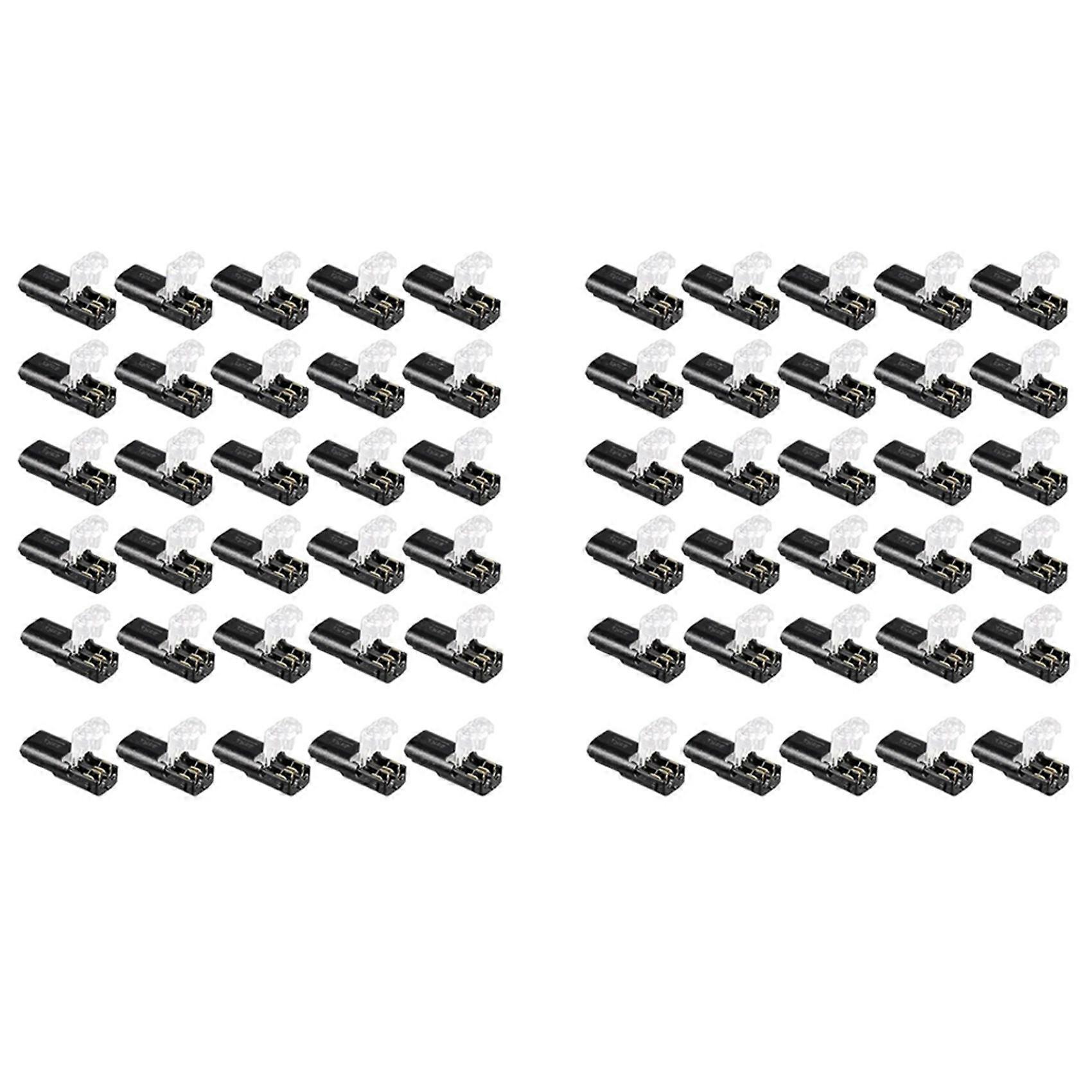 Double - Wire Plug-in Connector with Locking Buckle (60 Pack)