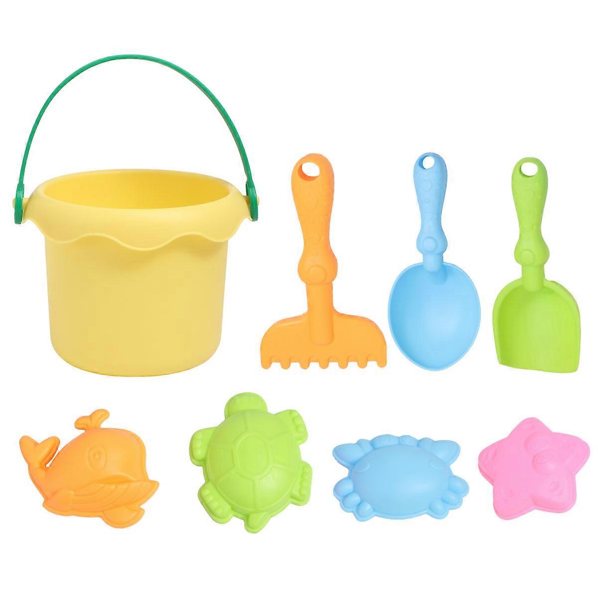 Kids Beach Playsets 7Pcs Sand Toy Set for Creative Play