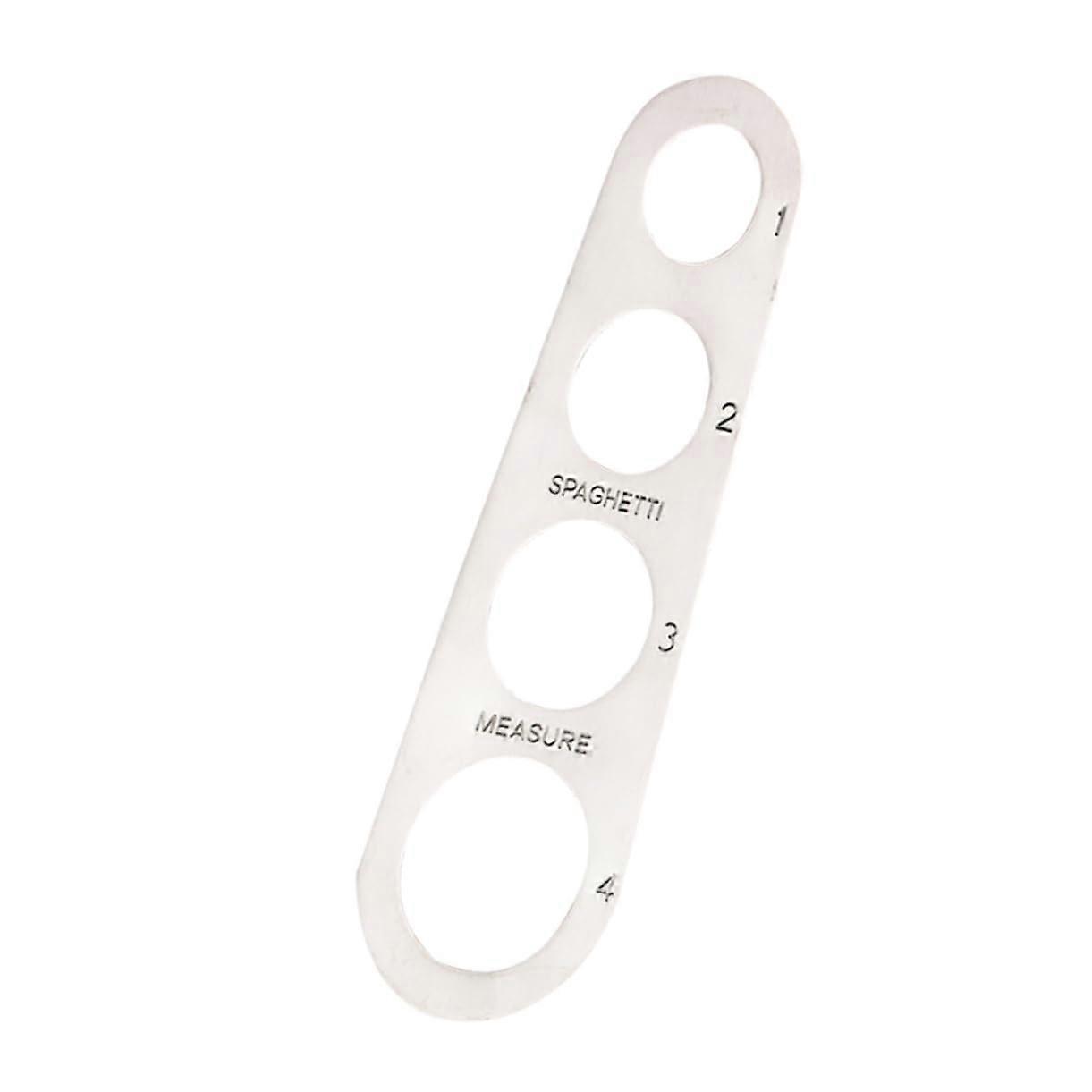 Stainless Steel Spaghetti Measure Tool with 4 Hole Design for Precise Pasta Portion Control