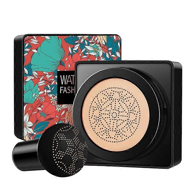 Air Cushion CC Cream Full Coverage Concealer with Mushroom Puff, LongLasting Moisturizing Foundation