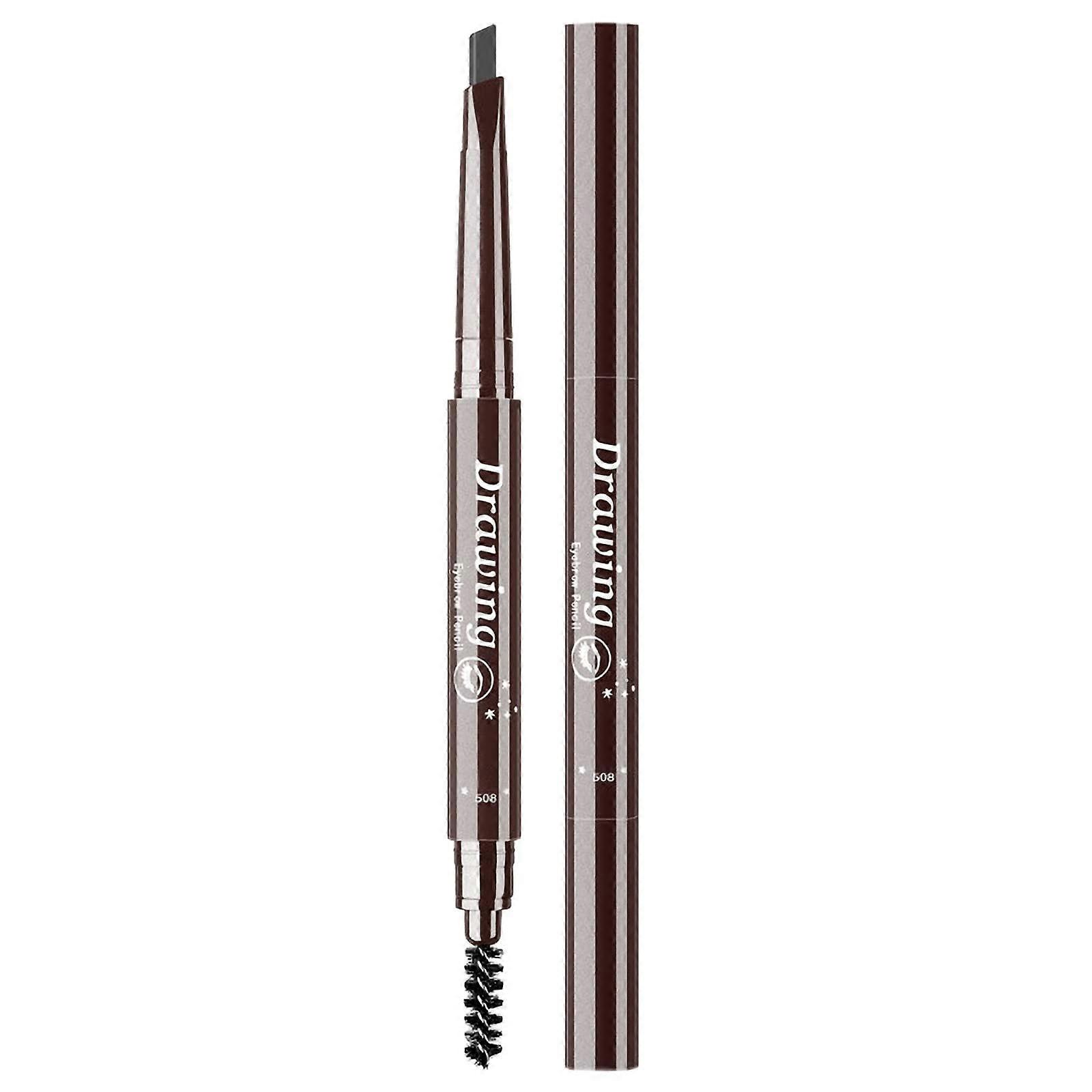 Waterproof Double Head Eyebrow Pencil with Precise Triangular Tip, Dark Gray, LongLasting