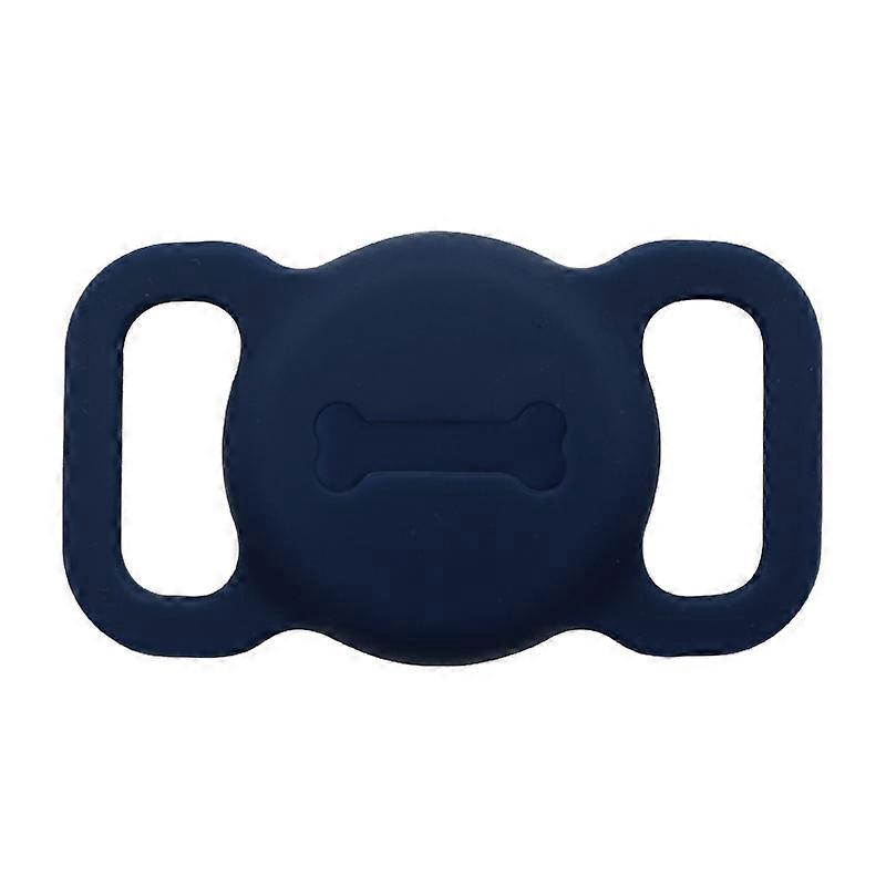Size L Bone Pattern Silicone Cover for AirTag Bluetooth-compatible Tracker Pet Collar Protective Cas