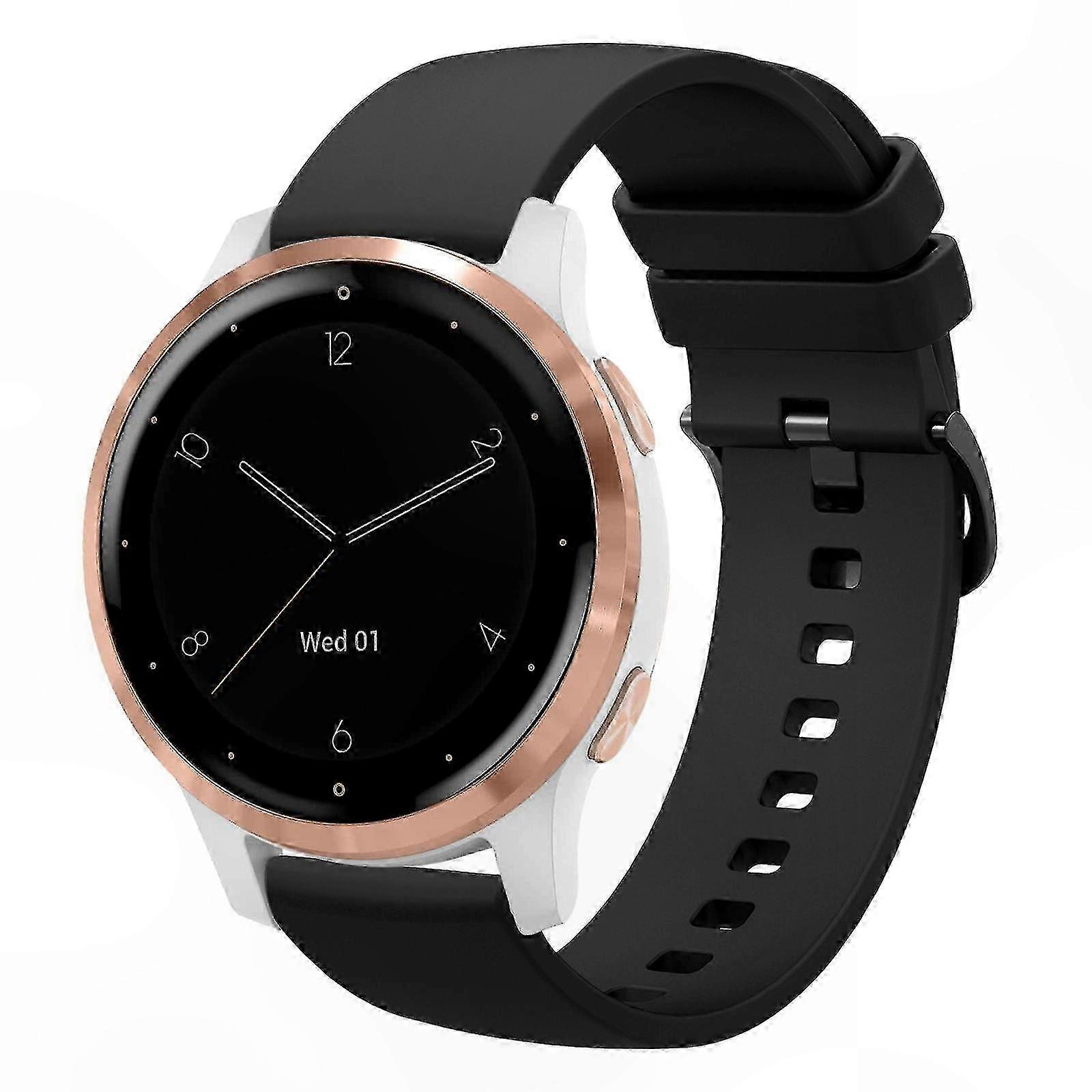 Adjustable Silicone Strap for Fitness Tracker-Compatible Devices