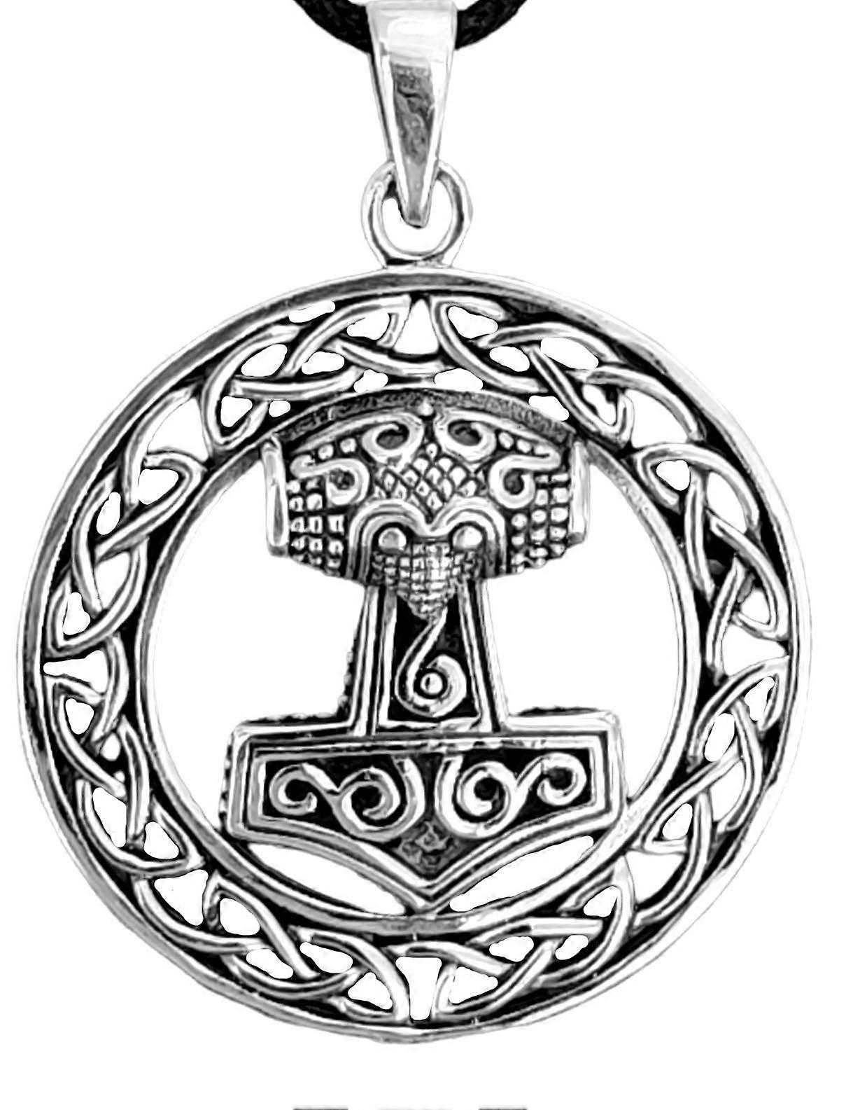 Thor's Hammer 224 With Basket Chain - Silver