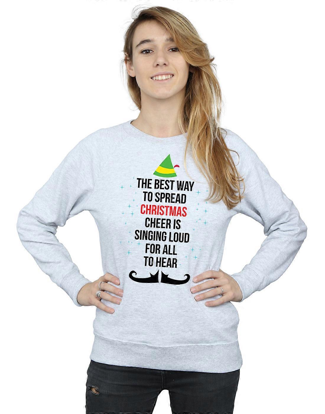 Kobieta Elf Christmas Cheer tekst Bluza