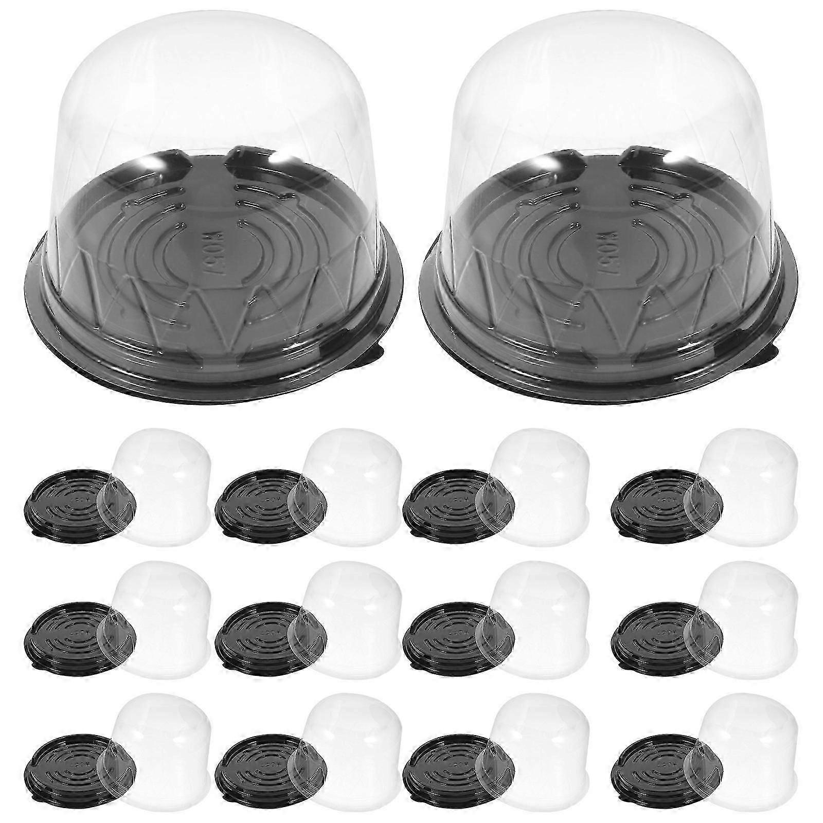Transparent Cake Box for Storage Use 50Pcs Plastic Cake Containers with Lids