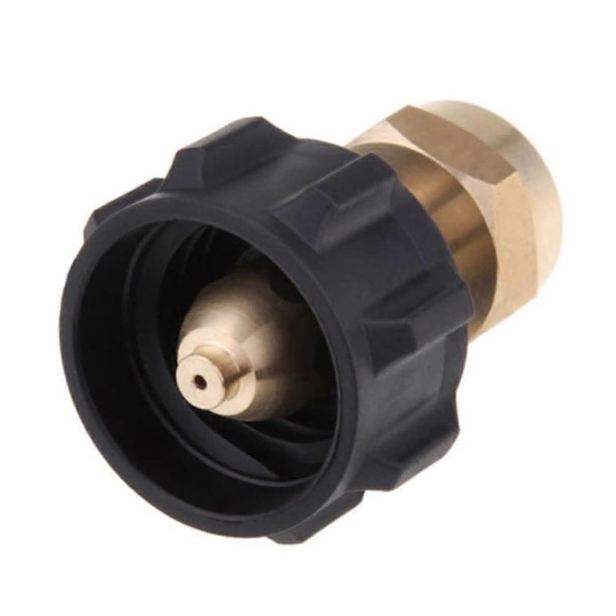 Propane Tank Refill Adapter with Automatic Safety CutOff, Durable Brass for 1 lb Bottles